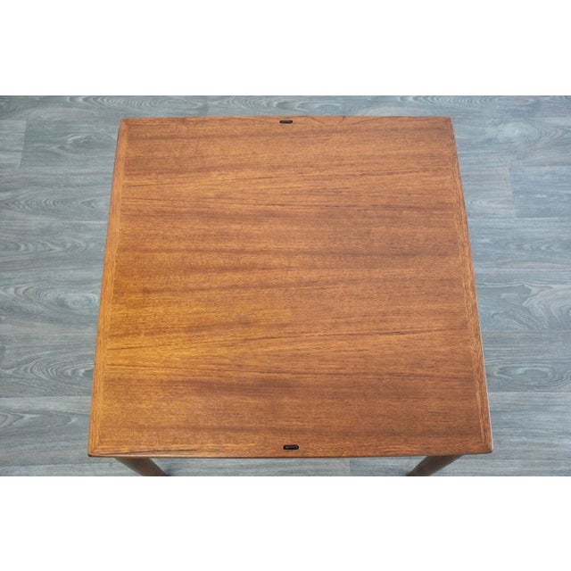 Brown Danish Modern Teak Dining Table For Sale - Image 8 of 11