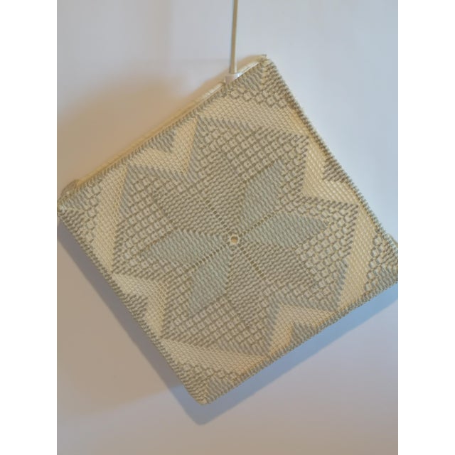 1960s 1960s Swedish Designer Embroidery Fabric Wall Light For Sale - Image 5 of 10