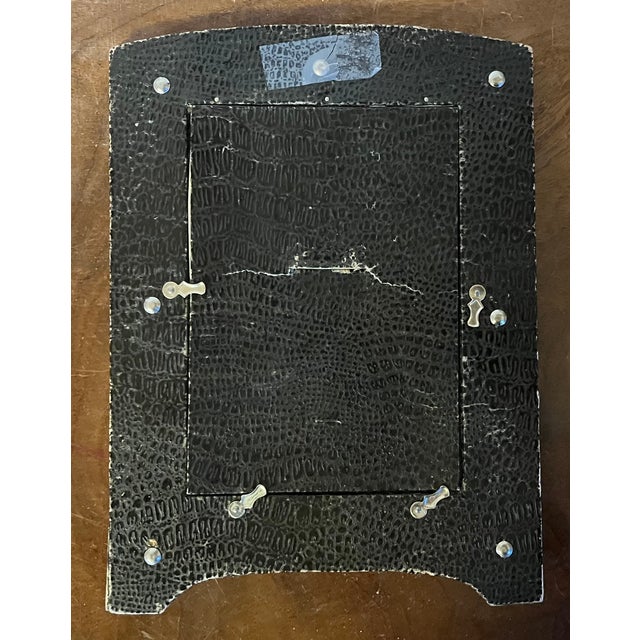 Antique 19th Century Aesthetic Movement Silver Plate Picture Frame With Cranes and Bamboo For Sale - Image 10 of 11