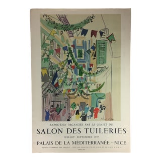 Original Midcentury Raoul Dufy Mourlot Art Poster, Circa 1957 For Sale