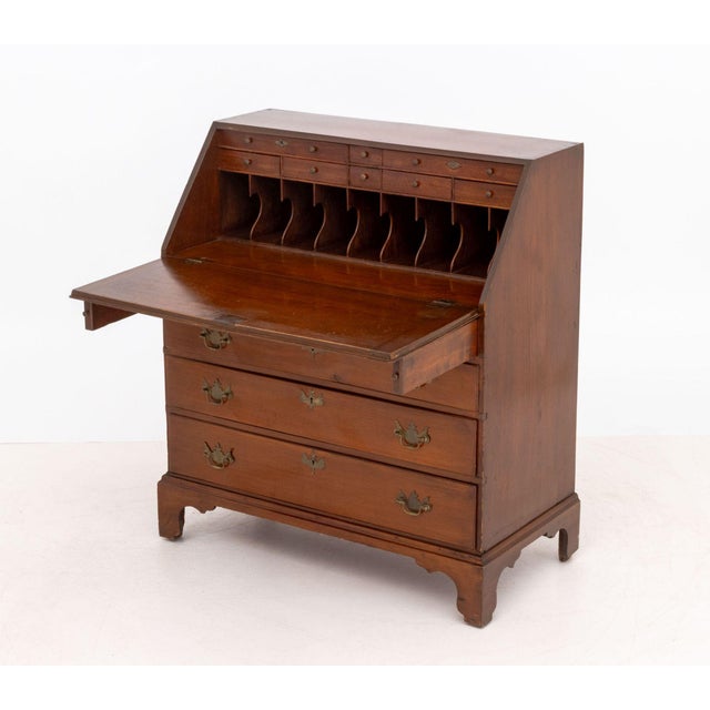 Chippendale Style Mahogany Slant Front Desk For Sale In New York - Image 6 of 11