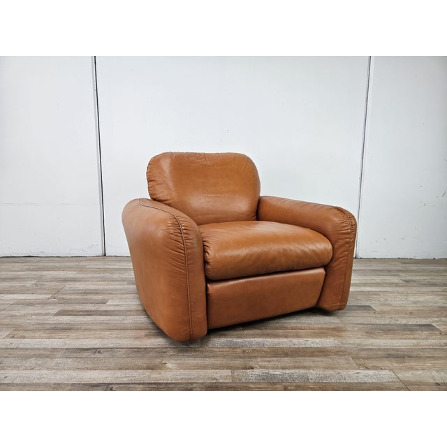 Leather Piumotto Armchair by Arrigo Arrigoni for Busnelli, 1970 For Sale - Image 17 of 17
