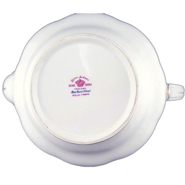 1980s Royal Albert Teapot Petit Point Made in England Excellent For Sale - Image 5 of 6