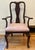 Ethan Allen Georgian Court Solid Cherry Traditional Style Dining Arm Chair 11-6211 Finish is 288 Covered in a neutral...