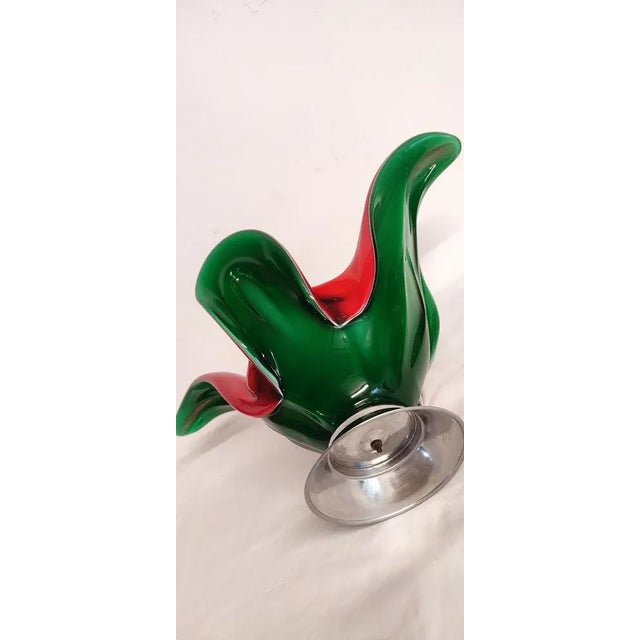 Vintage Italian Crystal Centerpiece, 1970s For Sale - Image 3 of 12