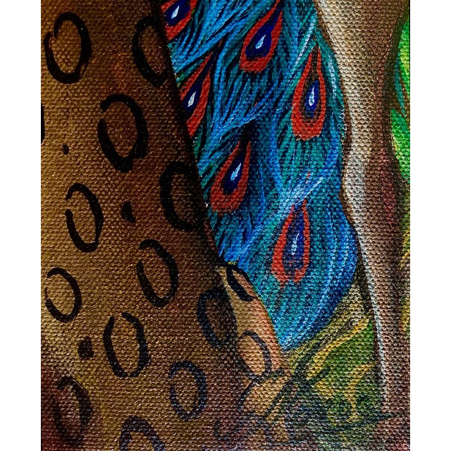 2000 - 2009 Gustavo Novoa, Elephant and Lions, Animal Paradise Jungle Painting Surrealist Art Gustavo Novoa, 2004 For Sale - Image 5 of 7