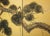 "Old Pine Tree", Pre-1964 Showa Era Japanese Painted Silk Byobu Screen For Sale - Image 9 of 17