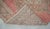Distressed Oushak Runner Rug Faded Colors Low Pile Pink Hallway Decor - 2'9″x 12'3″ For Sale - Image 12 of 13