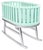 Mint Velvet Green Prince Santi Rocking Cradle by Royal Stranger For Sale