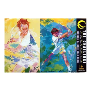1990s "The Challenge" LeRoy Neiman Tennis Poster