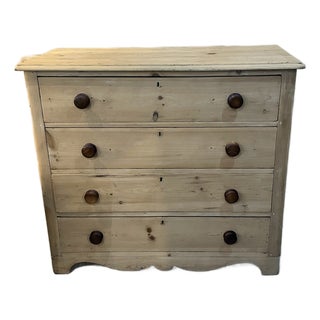 Antique Scrub Pine Chest For Sale