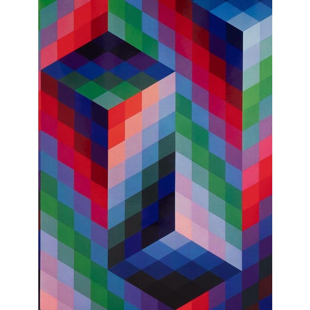 Modern Victor Vasarely, FATHER, Photogravure For Sale - Image 3 of 5