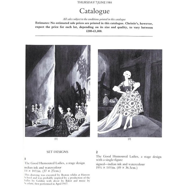 7 June 1984 [91] pp. w/ 243 lots Christie's London from the Studio of the Late Sir Cecil Beaton, C.B.E