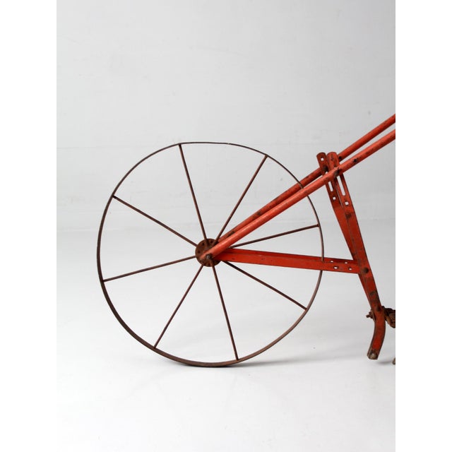 1930s Antique 1930s Wheel Hoe Garden Cultivator For Sale - Image 5 of 17
