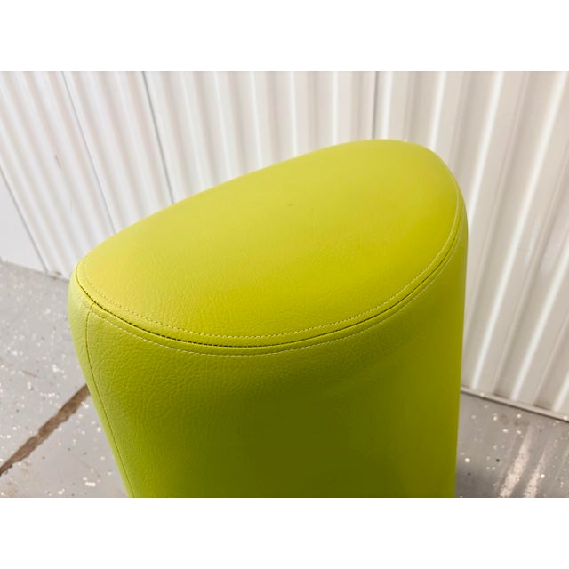 Modern Organic Green Eko Swagr Perch Stools a Pair For Sale - Image 4 of 6