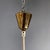 Mid-Century Modern Italian Golden Plastic and Fluted Glass Ceiling Lamp, 1950s For Sale - Image 4 of 14
