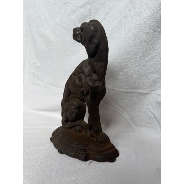Cast Iron Muscular Labrador Door Stop For Sale - Image 9 of 11