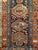 19th Century Antique Heriz Serapi Runner Rug, Hand-Knotted Wool, Geometric Pattern, Navy & Red,4x12 For Sale - Image 5 of 11