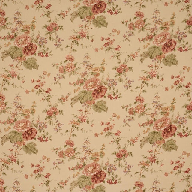 Inspired by a document in our archive, Midsummer Hollyhock is a timeless floral fabric with a soft, painterly aesthetic....