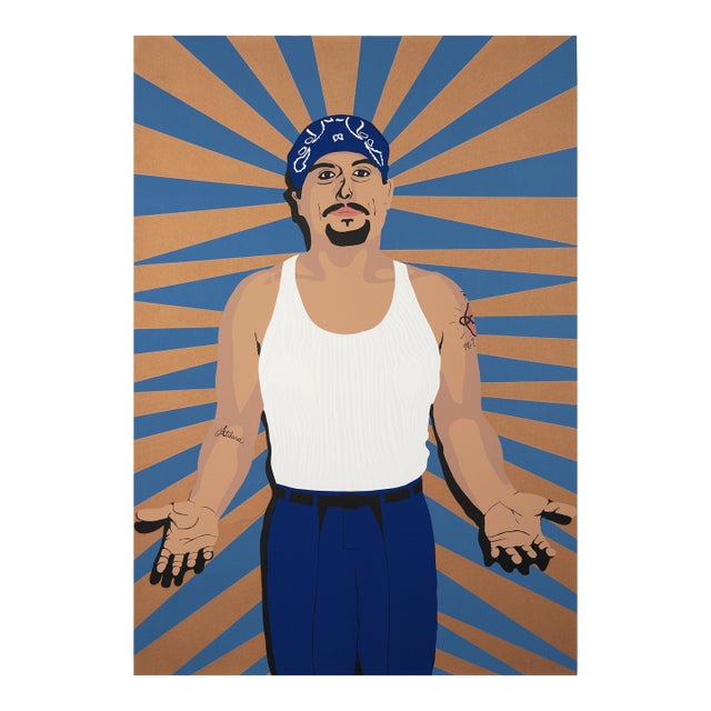 'Veterano' by Lawrence Colacion, 1995, Chicano Art, Xicano, Los Angeles, Lacma, Self Help Graphics & Art For Sale