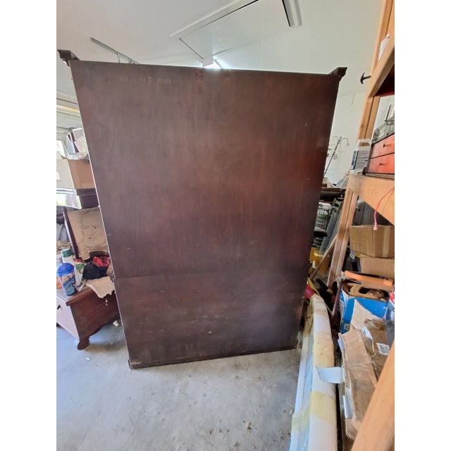 Vintage Drexel New Travis Court Mahogany China Cabinet For Sale - Image 14 of 14