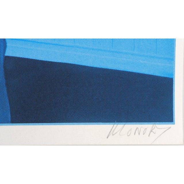 Jacques monory (1924-2018) smoke, 1976 original screenprint (workshop arcay) signed in pencil on bfk rives vellum 38 x 28...