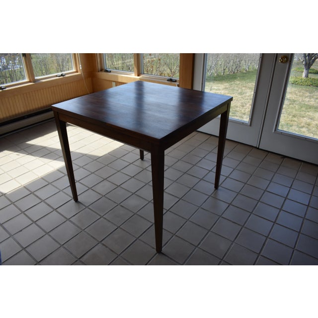 Mid-Century Modern 1960s Mid-Century Modern Brazilian Rosewood & Walnut Custom Designed Game Table For Sale - Image 3 of 13