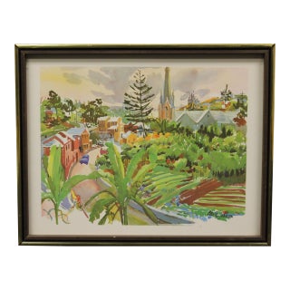 Tropical Street Scene For Sale
