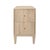 Wood Matthew Izzo Home Hammond Fluted Cerused Oak Two Drawer Side Table With Brass Knobs For Sale - Image 7 of 7