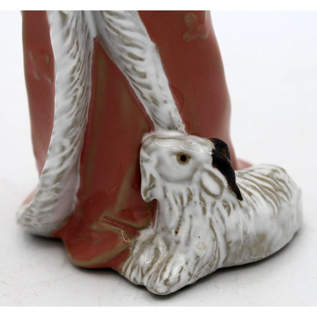 1970s Chinese Mud Figure of Woman For Sale - Image 4 of 9