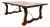Vintage Solid Wood Trestle Coffee Table For Sale
