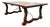 Vintage Solid Wood Trestle Dining Table For Sale