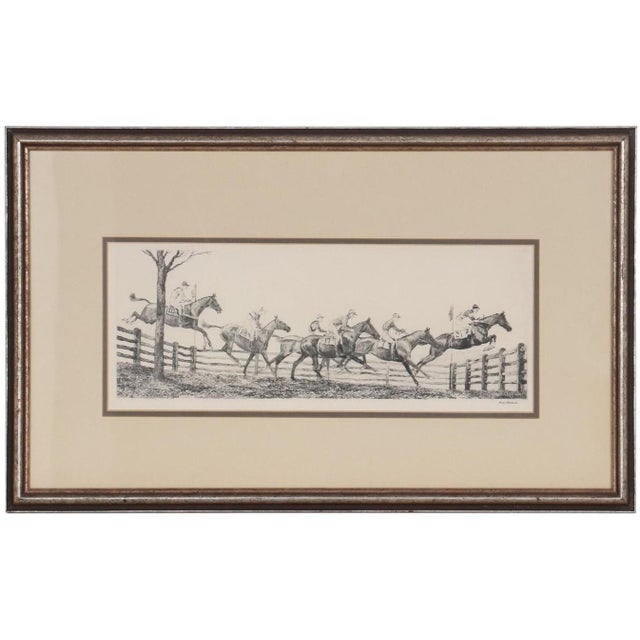 1930s "New Jersey Hunt Cup" C1930 Drypoint by Paul Brown For Sale - Image 5 of 15