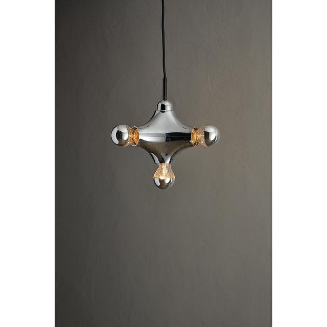 Chrome Sputnik Model 3337 Pendant from Cosack, 1970s For Sale - Image 3 of 11