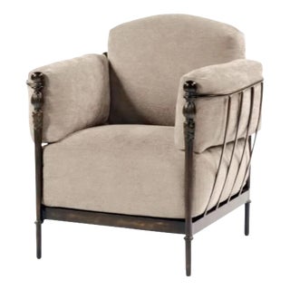 Montecito Outdoor Junior Chair in Bronze Finish by Michael Taylor For Sale