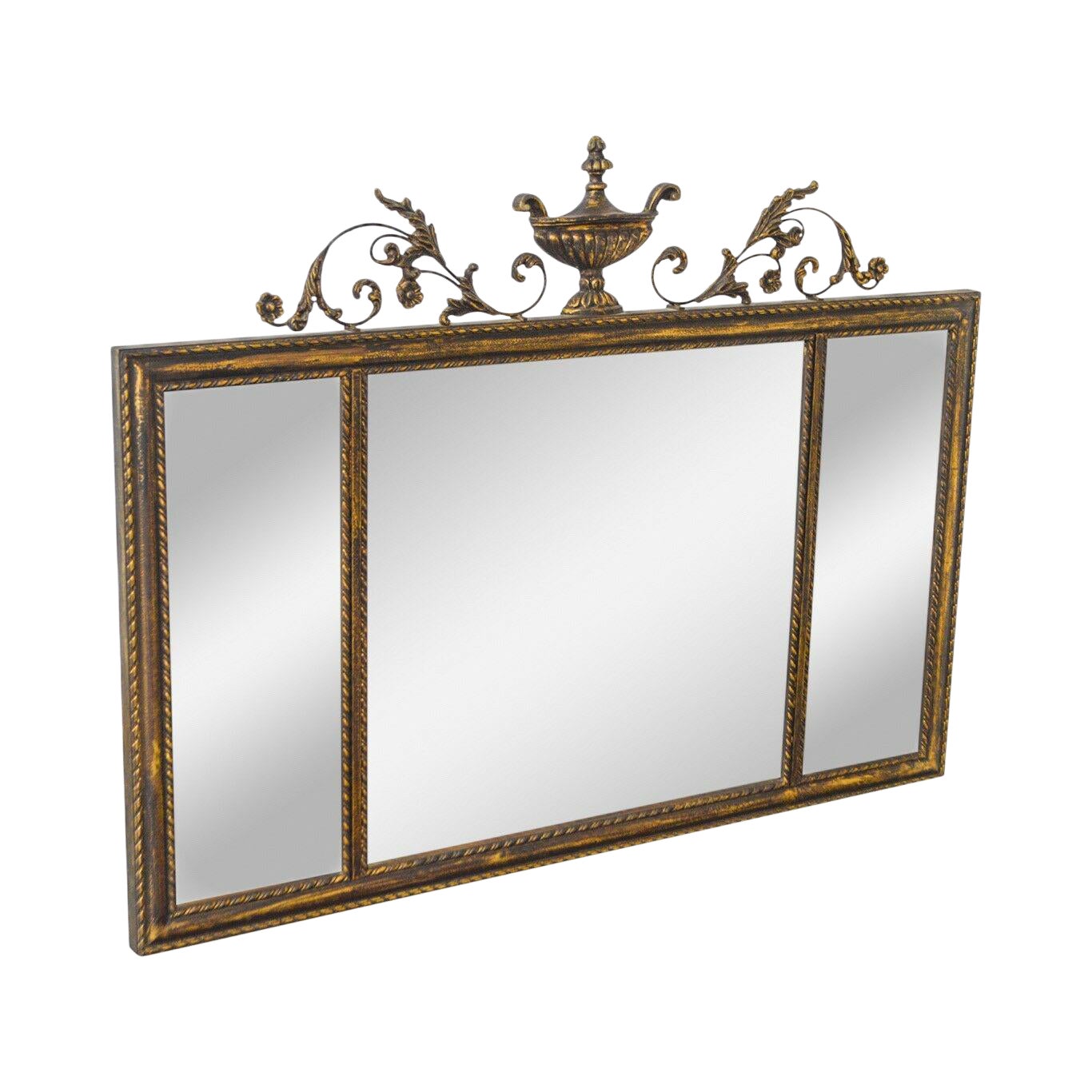 Labarge Adams Style Beveled 3 Panel Wall Mirror Chairish