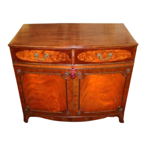 ​1920s Schmieg & Kotzian Mahogany Inlaid Commode Buffet Server
