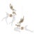 Glass Deer Ornaments (Set of 6) For Sale