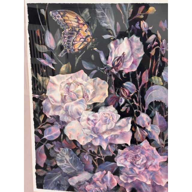 Kim Smith Nocturn Framed Watercolor, Circa 1999 For Sale - Image 10 of 11