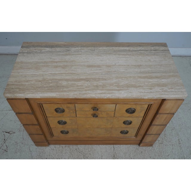 Drexel Drexel Modern Design Chest or Dresser W. Stone Top For Sale - Image 4 of 12