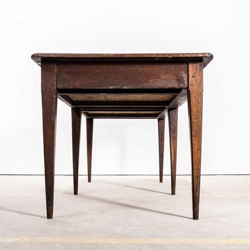 1940s Vintage Rectangular Oak Dining Table, 1940s For Sale - Image 5 of 11