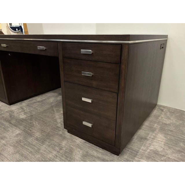 Wood Hooker Furniture Modern Executive Desk For Sale - Image 7 of 18