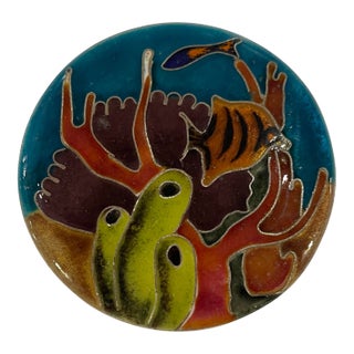 Steve Krauss Under the Sea Enamel on Metal For Sale