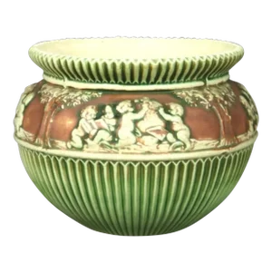 Mid 20th Century Roseville Donatello Art Pottery Jardiniere Vase