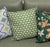“Caledonia”Green 18-Inch Throw Pillow For Sale - Image 4 of 4