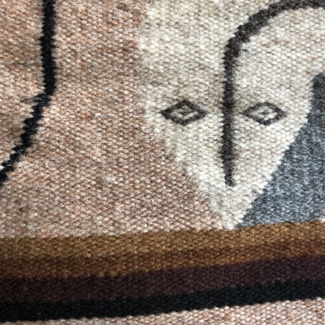 Textile 1980s Modernist Reptile Handwoven Tapestry For Sale - Image 7 of 11