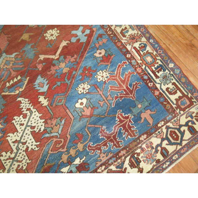 19th Century Antique Bakshaish Rug, 10' X 11'9'' For Sale - Image 10 of 12