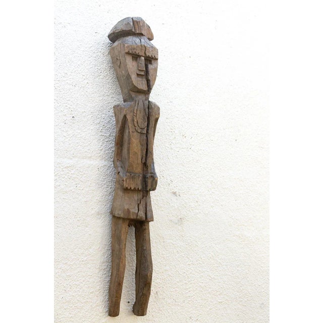 Antique Carved Wood Dolpo Ancestor For Sale - Image 4 of 7