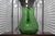 Large Green Glass Pitcher with Handle For Sale - Image 4 of 13