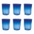 Zafferano Bei Tumbler Blue - Set of 6 For Sale